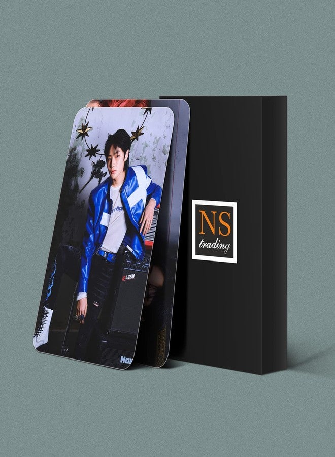 NS Trading بطاقات صور ألبوم "5 Star" من NS Trading لفرقة Stray Kids (مجموعة من 12 بطاقة + 4 بطاقات مجانية) ورق مقوى لامع مغلف بوزن 350 جرامًا للمتر المربع - Image 1